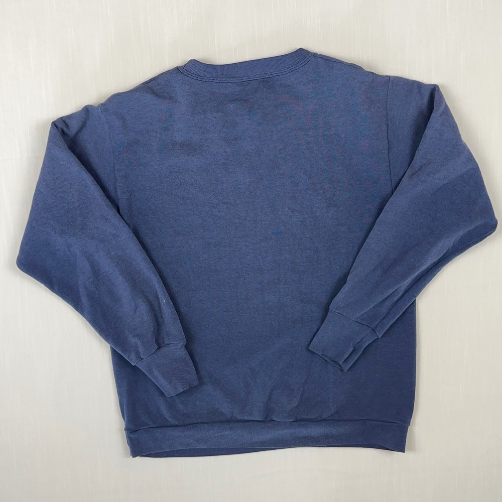Vintage‎ Free Spirit Horse Graphic Blue Crewneck Sweatshirt Womens Medium Retro - Picture 7 of 8